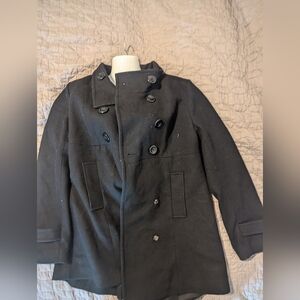 Black pea coat